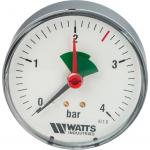 Watts F+R101(MHA) 80/4x1/4&quot; Манометр аксиальный 80мм, 0-4 бар