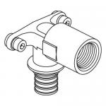 REHAU RAUTITAN Угольник настенный с длинным нарезным патрубком 16-R 1/2