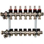 OVENTROP Группа коллекторная Oventrop "Multidis SF 7" со встроенными ротаметрами на 7 контуров