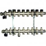 OVENTROP Группа коллекторная Oventrop "Multidis SF 8" со встроенными регулирующими вставками на 8 контуров
