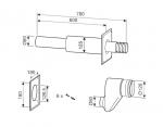 Bosch Гориз. комп. для отвода дым. газов через нар. стену DN80/80 на DN80/125